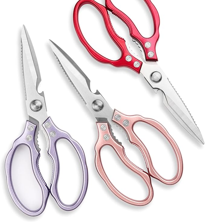 AWinjoy Heavy Duty Sharp Kitchen Scissors, Dishwasher Safe, Cooking Shears - Image 6