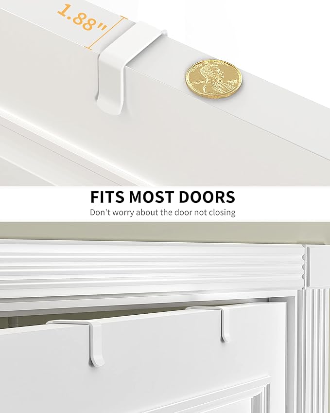 Moforoco White Narrow 9-Tier Over The Door Pantry Organizer, Pantry - Image 3