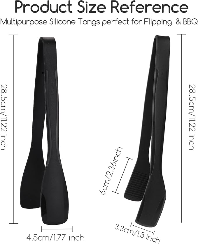 SOLEADER 11 Inch Silicone Tongs - Image 7