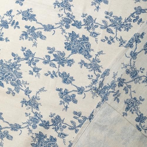YiHomer Pastoral Round Table Cloth 100% Polyester Fabric 60 Inch