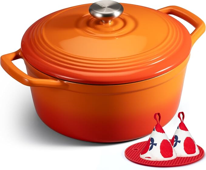 Overmont Enameled Cast Iron Dutch Oven by Overmont