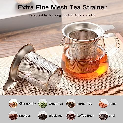 Gute 2 Pack Tea Infuser for Loose Tea,304 Stainless Steel with