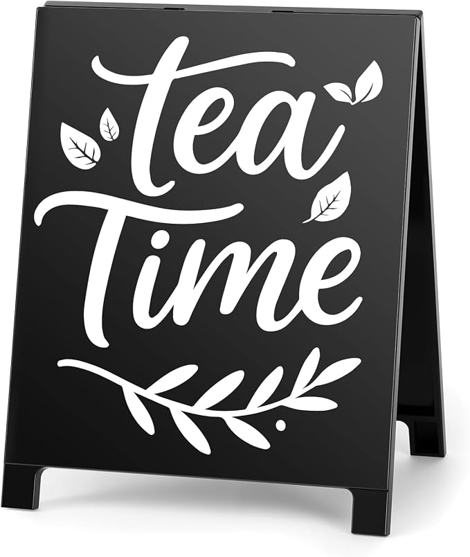 Tea Time Coffee Sign for Cafe Teas Bar Decor Signs Tea Coffee Station by Youremotionalvaluechoices