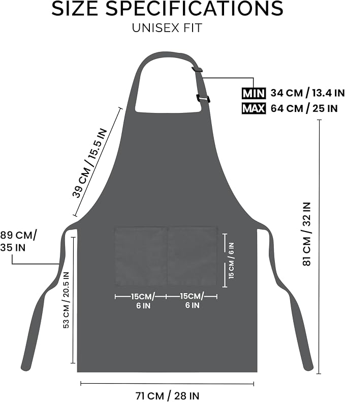 Utopia Kitchen 2 Pack Bib Apron, Adjustable - Image 2