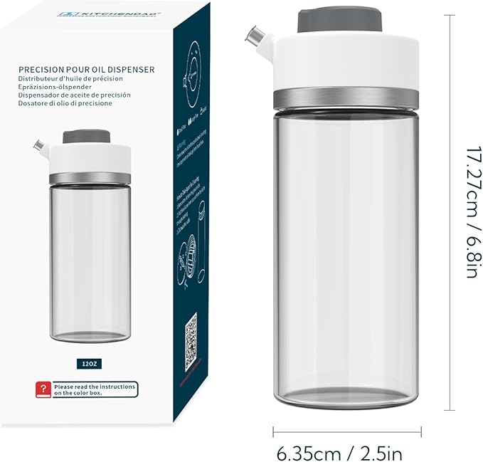 KITCHENDAO Precision Pour Glass Oil Dispenser - Image 8
