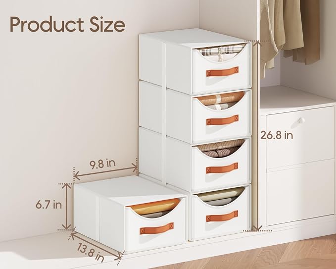 Homsorout Stackable Storage Drawers - Image 3