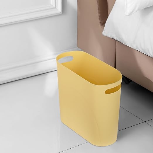 rejomiik Small Trash Can, 3.5 Gallon Slim Garbage Can Plastic Waste Basket - Image 4