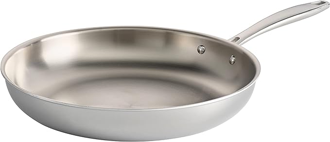 Tramontina Signature Tri-Ply Clad Stainless Steel 12-Inch Large Frying Pan by Tramontina