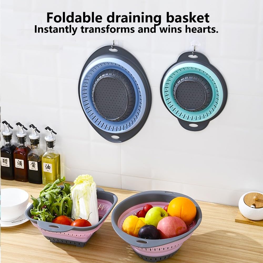 Collapsible Colander and Strainer,Silicone Strainer Colanders & Food