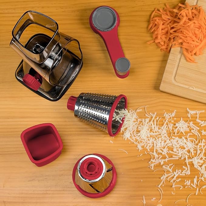 KEOUKE Rotary Cheese Grater Hand Crank Transparent - Image 7