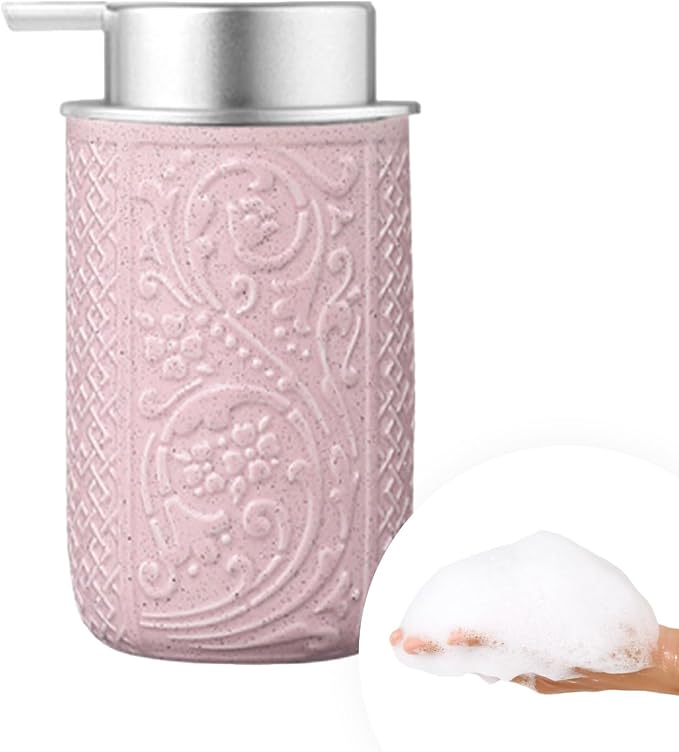 12OZ/350ML Ceramic Foaming Soap Dispenser Empty Hand Soap Dispenser Refillable by QQStudio