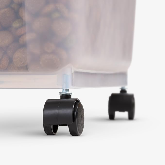 IRIS USA Dog Food Storage Container 58 lbs, Attachable Wheels, & Included Scoop - Image 7