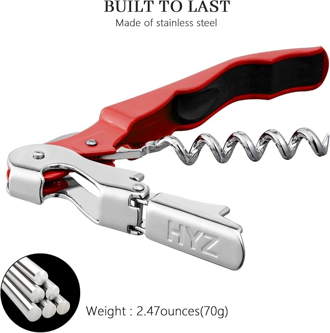 HYZ 2-Pack Wine Opener Waiter Corkscrew, Professional Wine Key - Image 6