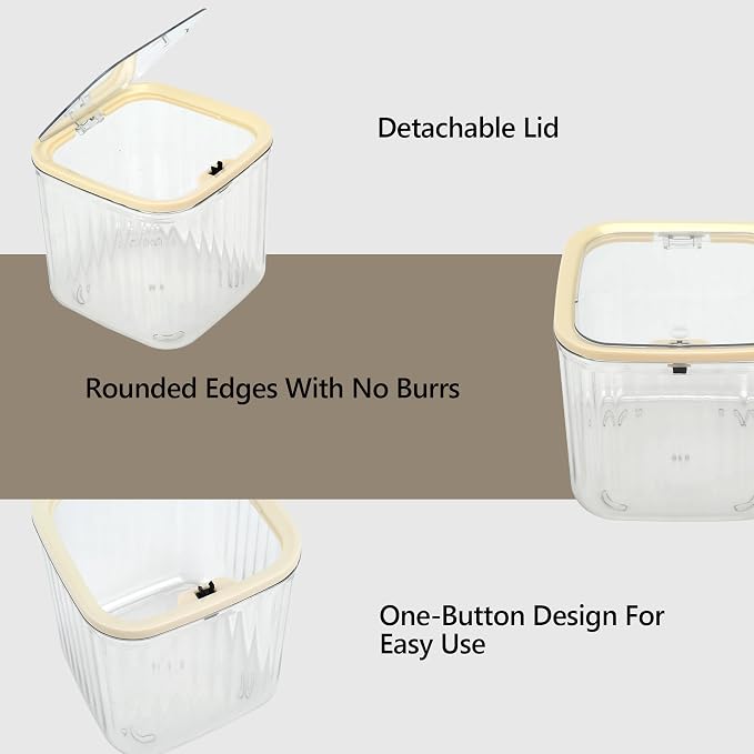 Coffee Pod Holder with Press-Top Lid, Space Saving - Image 4