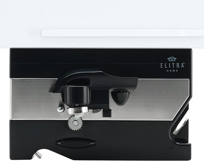 ELITRA HOME 3 in 1 Under the Cabinet Electric Can Opener, Blade Sharpener by ELITRAHOME