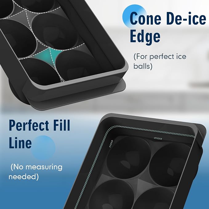Large Ice Ball Maker Mold, 1.9" Round Ice Cube Mold - Image 7