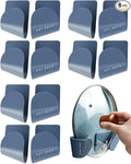 Tendiren Pot Lid Organizer, 6 Pairs of Adjustable Wall Mount Pot Lid Holder by Tendiren