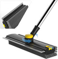 Scrub Brush with Long Handle, Floor Scrub Brush Squeegee Broom by DOLPLEAP