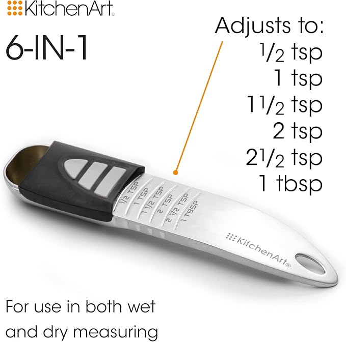 KitchenArt Stainless Steel Pro Adjust-A-Tablespoon, Adjustable Tablespoon - Image 5