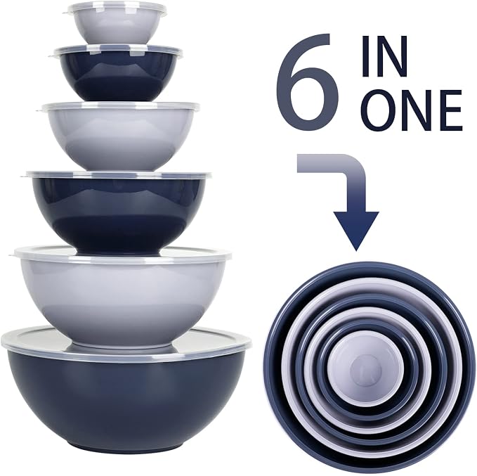 BoxedHome BPA Free Plastic Round Mixing Bowl - Image 4