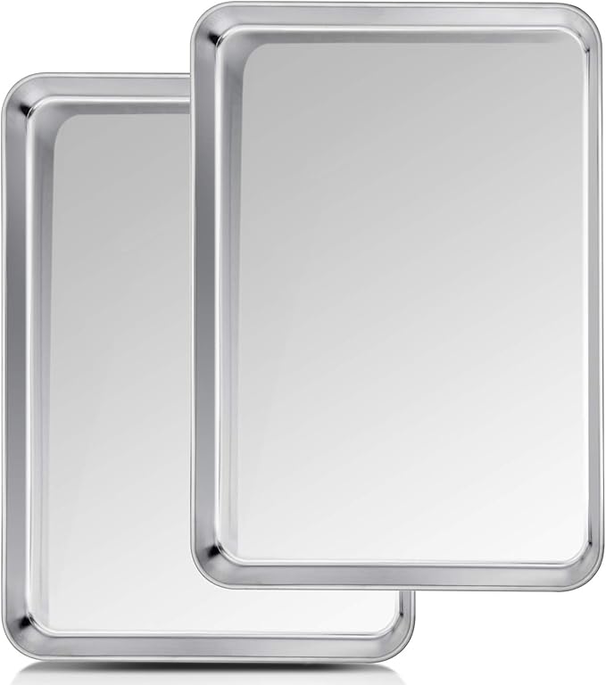 TeamFar Baking Sheet, 20’’×14’’×1’’, Cookie Sheet Half Sheet Baking Pans by TeamFar