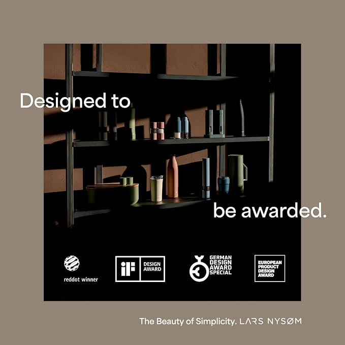 LARS NYSØM Salt and Pepper Grinder Set, Stainless Steel Manual Salt and Pepper - Image 7