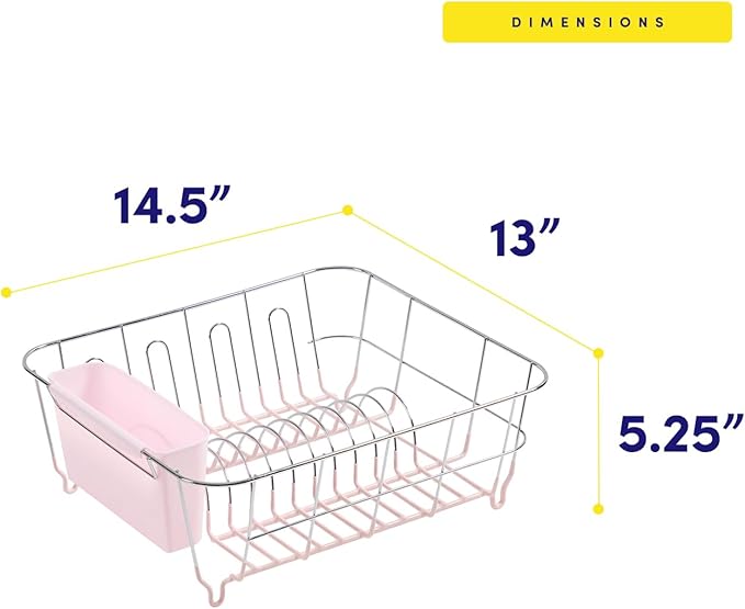 Dish Drying Rack & Cutlery Holder 2 Piece Set - Image 4