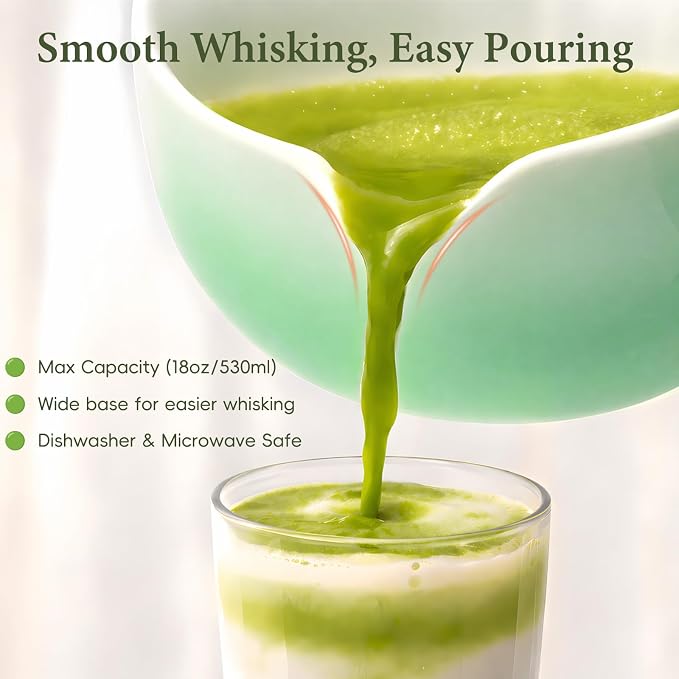 Matcha Whisk Set, Ceramic Matcha Set Includes Bowl & Holder, Bamboo Whisk - Image 6