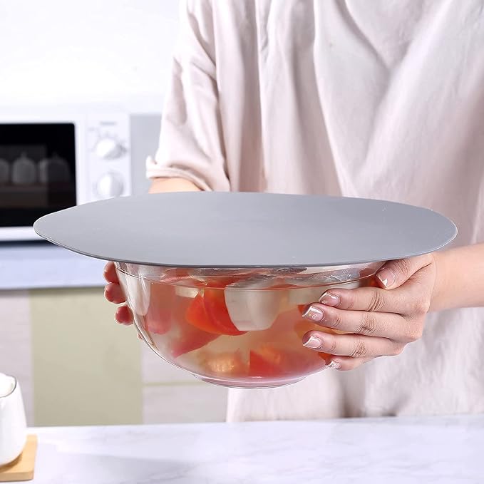 12“ Large Microwave Splatter Cover & Silicone Mat, 12 Inchs Vented Collapsible - Image 5