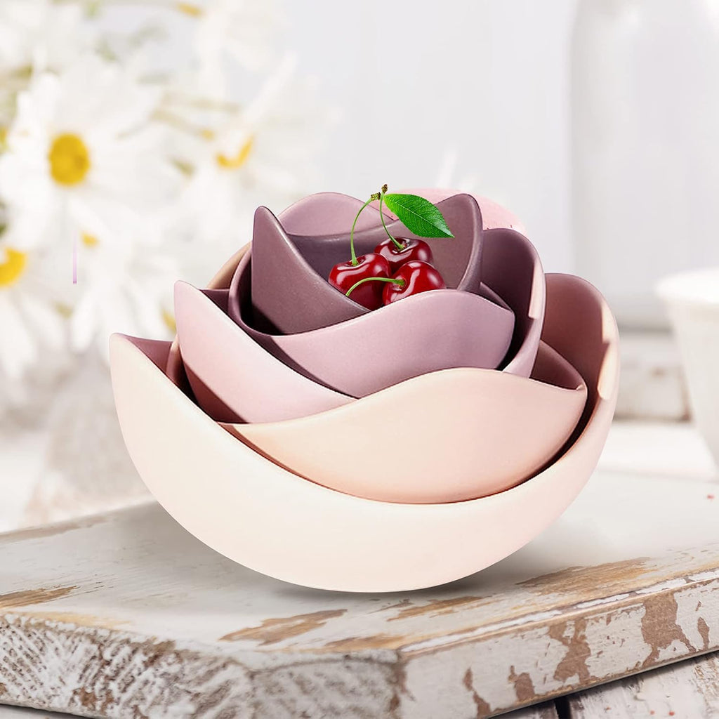 Salad Decorative Bowls Lotus Shaped Pasta Bowls Dishwasher Safe