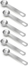6 PCS 1 Teaspoon Stainless Steel Single Measuring Spoon by AUOIKKHOMEGARDEN