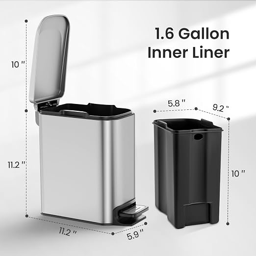 Cesun Small Bathroom Trash Can - Image 5
