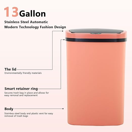 13 Gallon/50 L Kitchen Trash Can - Image 2