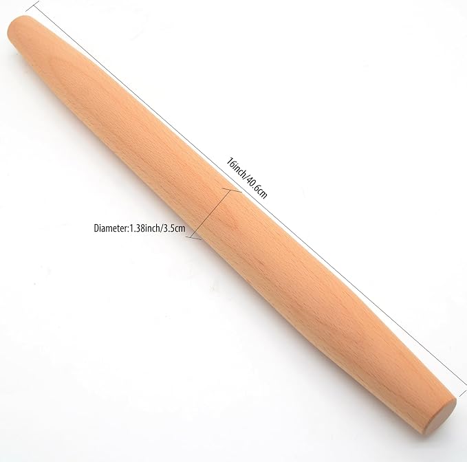 Wooden French Rolling Pin for Baking and Pastry - Image 5