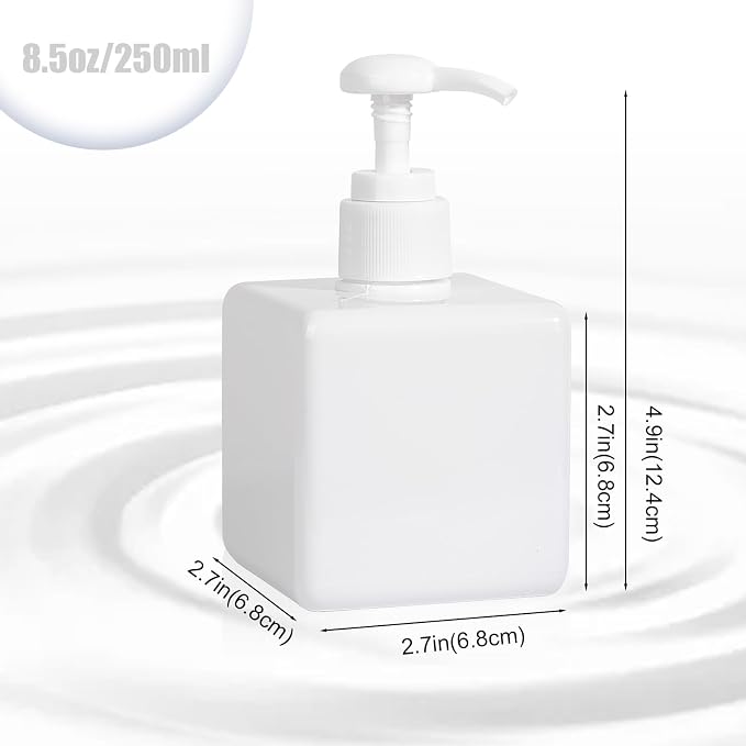 Pump Bottle, Refillable Plastic Empty Lotion Soap Dispenser Liquid Container - Image 7