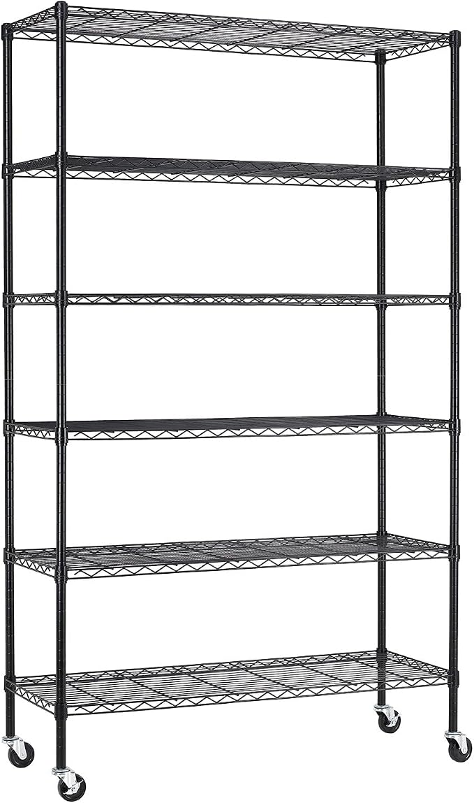 BestOffice | 6-Tier Wire Storage Shelves by BestOffice