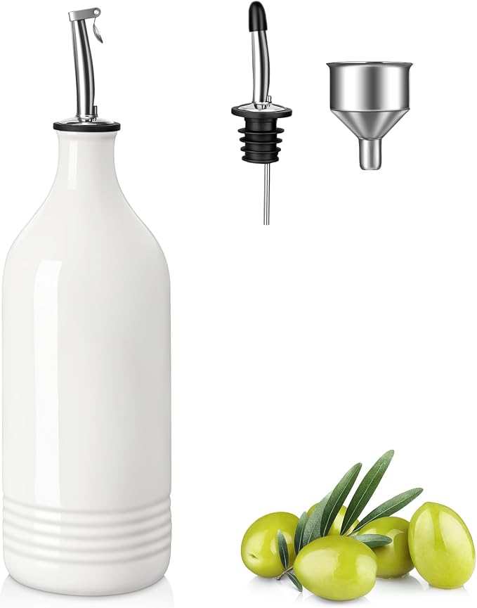 vancasso 20 Oz Ceramic Olive Oil Dispenser Bottle, Bottle Dispenser by vancasso