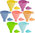 Kitchen Funnel Set 7 Pack, Collapsible Silicone Funnel by Ecurfu