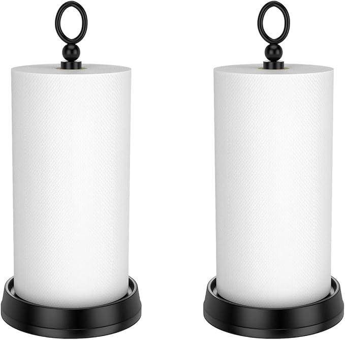 Kasunto Standing Paper Towel Holder, Non-Slip Paper Towel Roll Holder by Kasunto