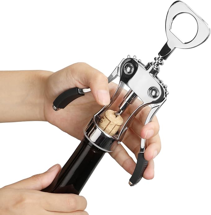 Wine Opener with Stopper, Cutter - Image 5