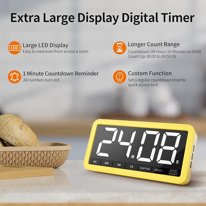 VOCOO Digital Kitchen Timer - Image 2