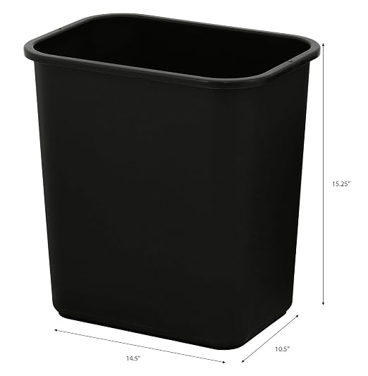 United Solutions 7 Gallon / 28 Quart Efficient Trash Wastebasket, Fits Under - Image 3