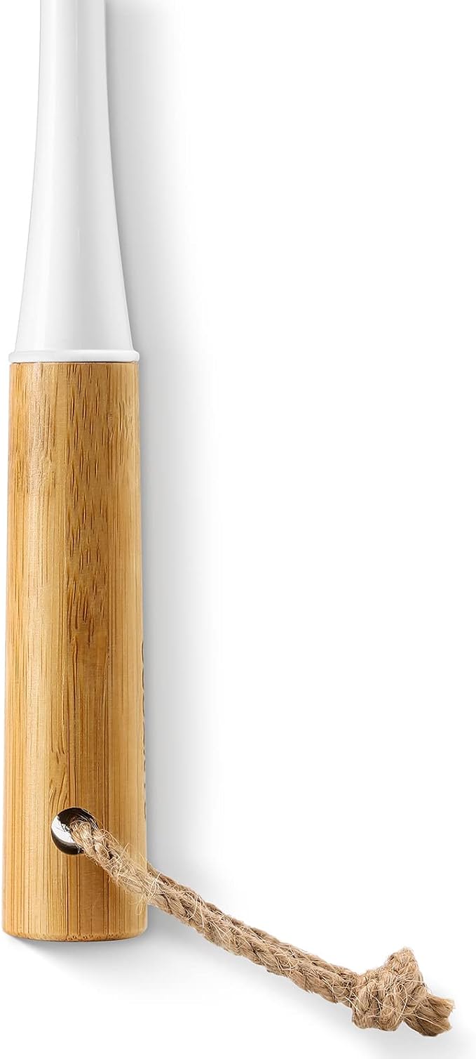 SUBEKYU Dish Brush with Bamboo Handle, Kitchen Dish Scrubber Built-in Scraper - Image 5