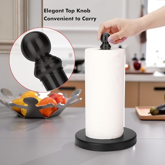 Paper Towel Holder Countertop, Standing Paper Towel Roll Holder - Image 4