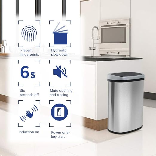 BestOffice | 13 Gallon Trash Can - Image 3