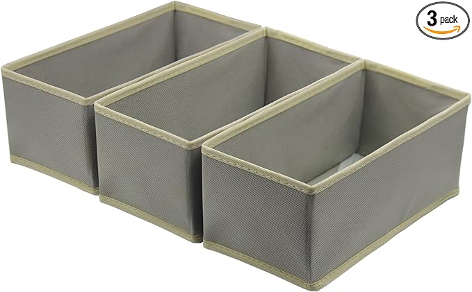 Bructhun Sock Drawer Organizer 3 Pack by Bructhun