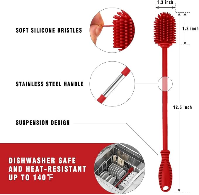 Silicone Bottle Cleaning Brush - Image 4