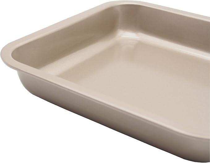 2 Small Baking Pans 8.33 x 8.33 Inch Mini Cookie Sheet Toaster Conventional - Image 5