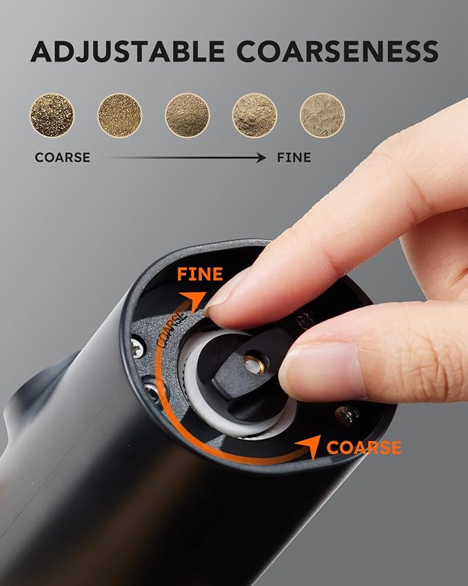 FORLIM Rechargeable Electric Salt and Pepper Grinder Set - Image 5
