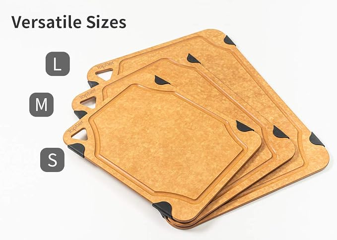 Cutting Board for Kitchen Dishwasher Safe, Eco-Friendly, Juice Grooves - Image 5